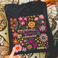 thumbnail image 1 of Positive boho floral quote Shirt, happiness blooms from within, flowers Shirt, inspirational Shirt, kindness Shirt, 1 of 5