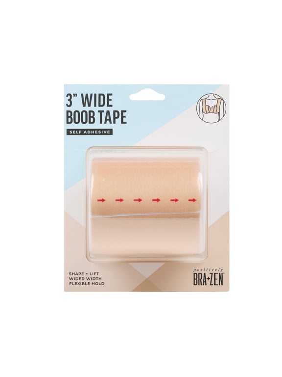 Self Adhesive 3" Wide Stretch Fabric Breast Tape for All Bust Sizes