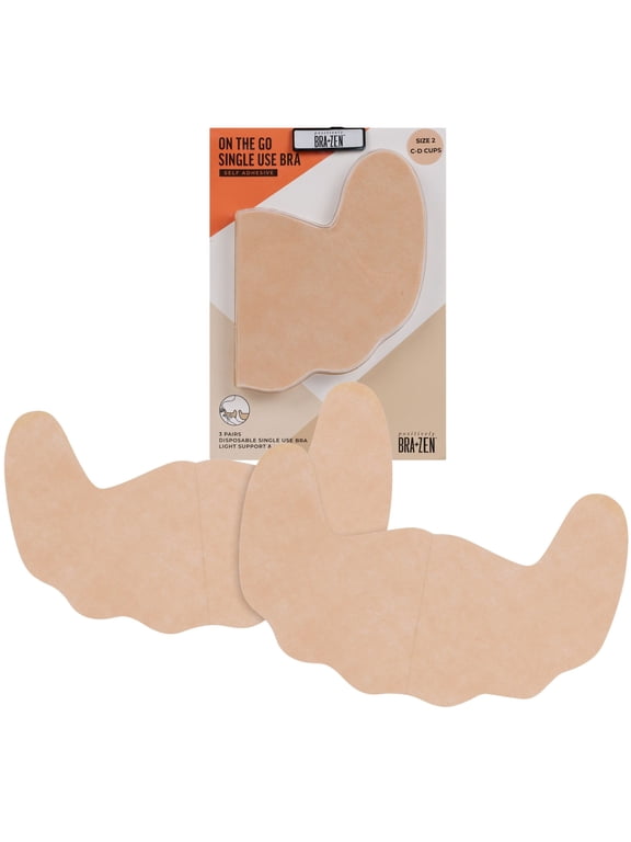 On the Go Single Use Adhesive Backless Strapless Bra, Cups C/D