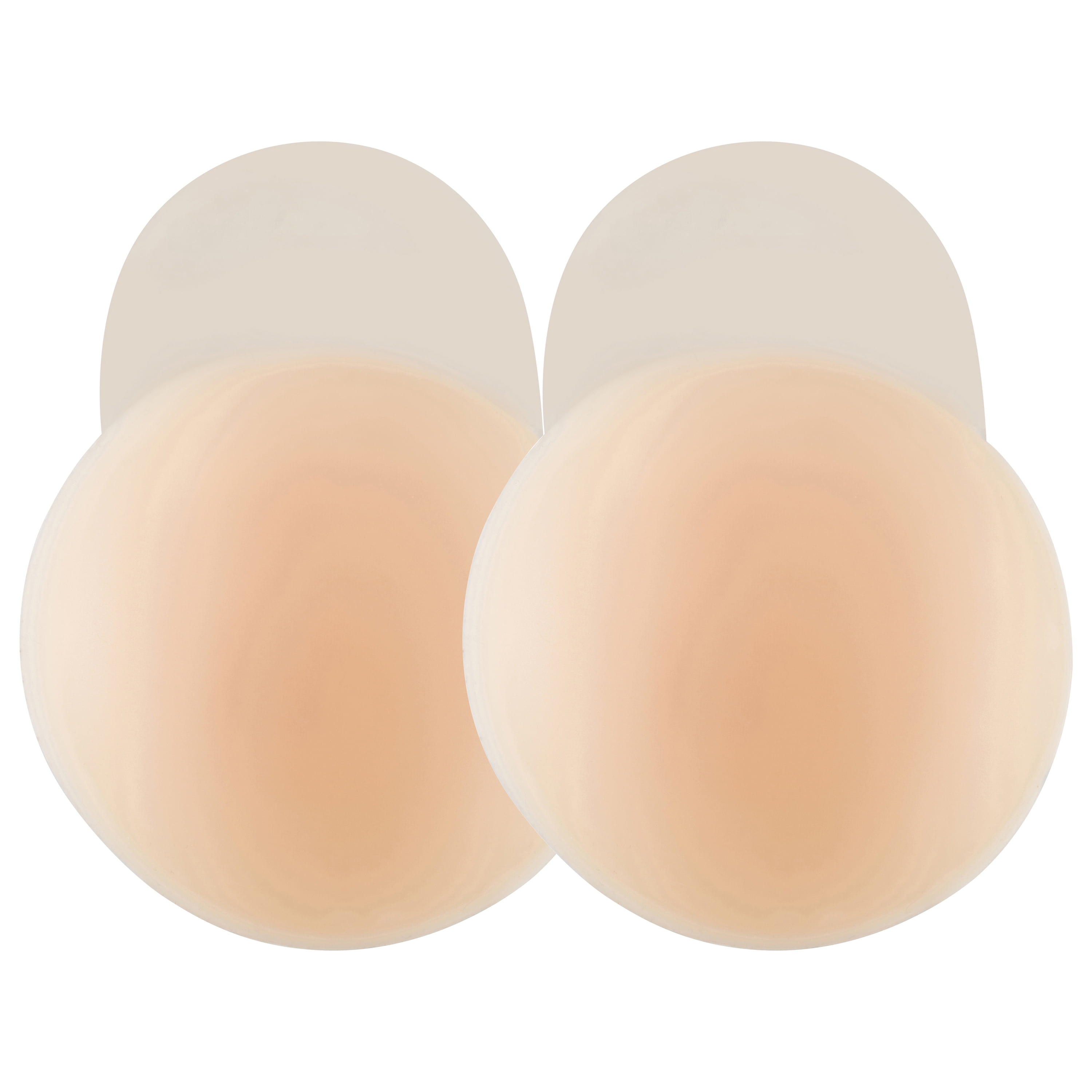 Positively BRA+ZEN Reusable 100% Silicone Breast Stick-on Adhesive Nipple Cover Pasties with Lift Tab