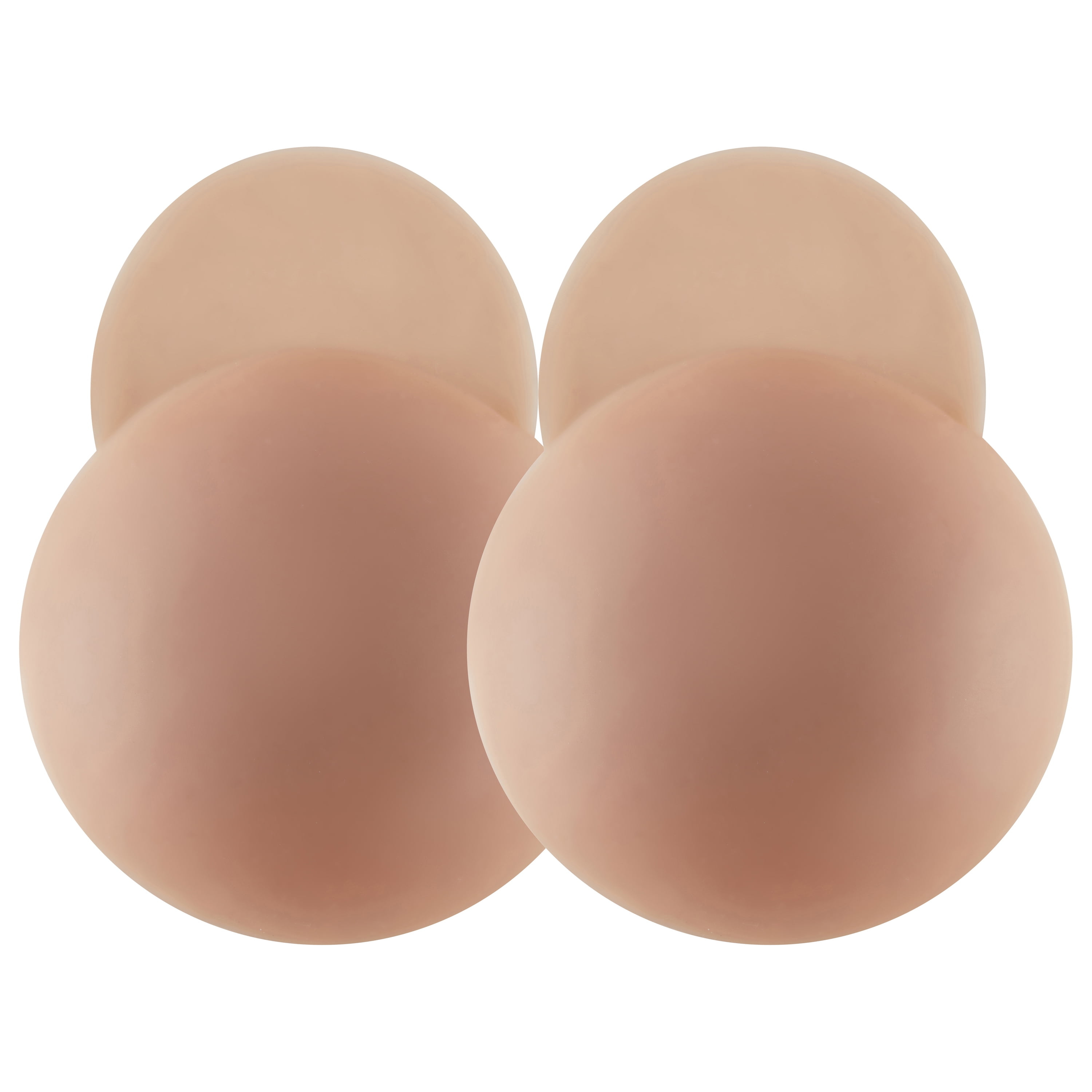 Positively BRA+ZEN Reusable 100% Silicone Breast Stick-on Adhesive Nipple Cover Pasties with Lift Tab