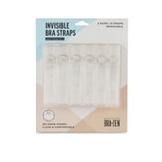 Positively BRA+ZEN Invisible Adjustable Clear Bra Straps - 3 Pair