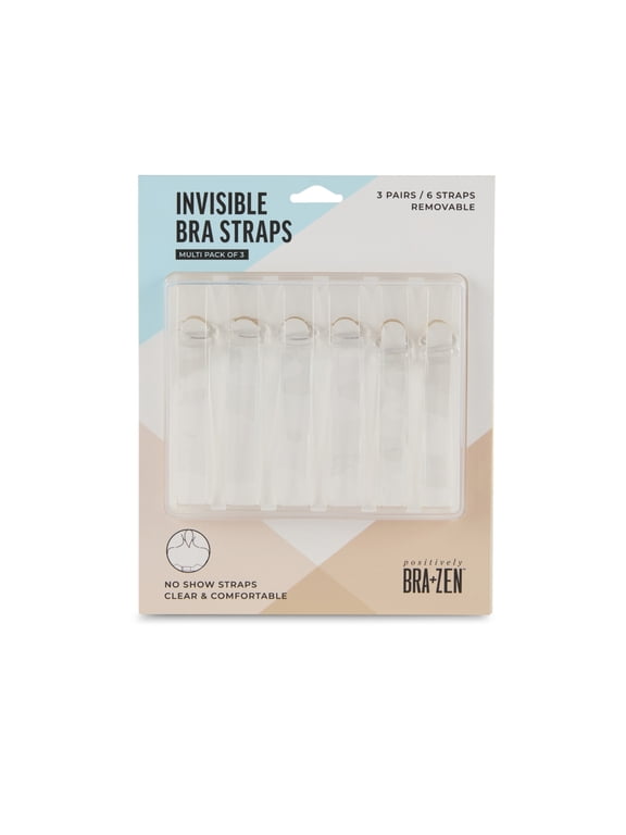 Invisible Adjustable Clear Bra Straps - 3 Pair