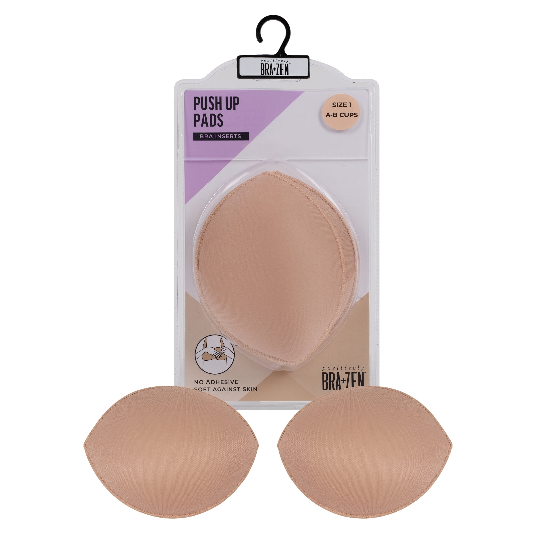 Positively BRA+ZEN Women's Push-Up Pad Insert for Bra Cup Size A/B