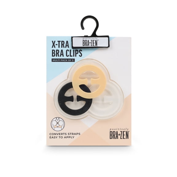 Positively BRA+ZEN Women's Racerback Clip, 3 Count