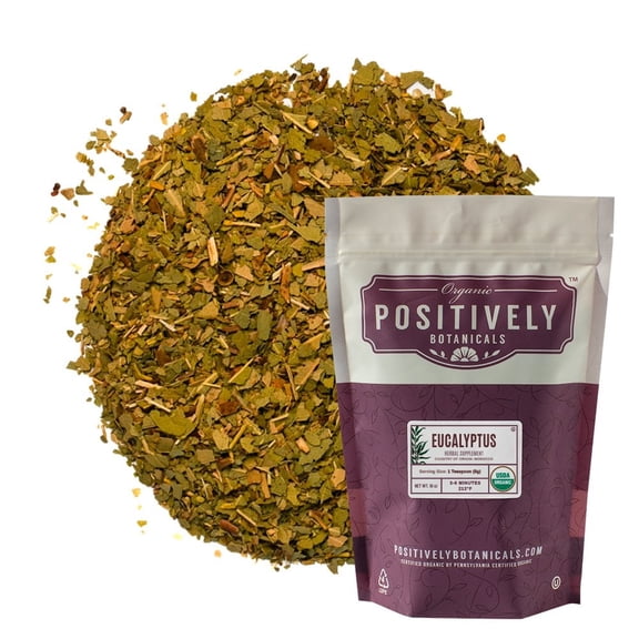 Positively Botanicals Organic Eucalyptus - Loose Leaf Botanical, 1 lb bag