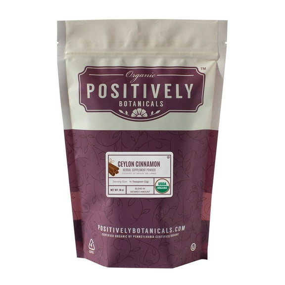 Positively Botanicals Organic Ceylon Cinnamon - Botanical Powder, 1 lb bag