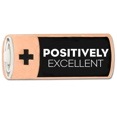 Positively Excellent Motivational Recognition Enamel Lapel Pin