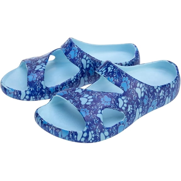 Positively Inspired Slide Sandals Ultra Lightweight Cushioned EVA Soles Easy Slip On Durable Quick Dry Beach Sandal