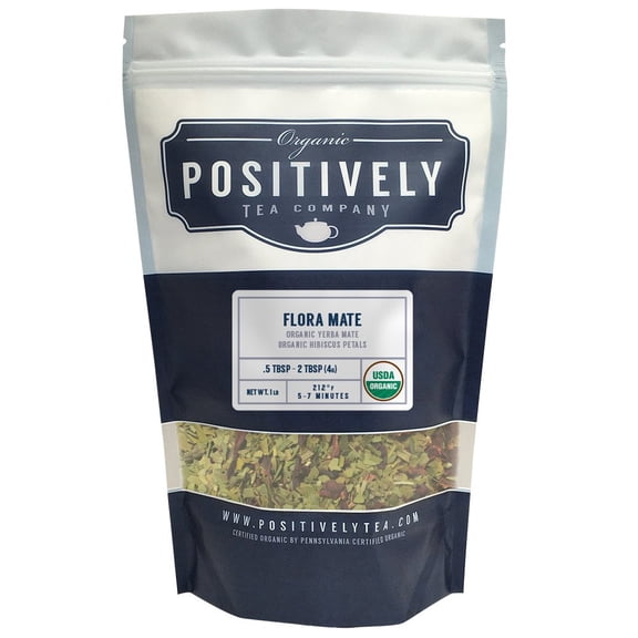 Positively Tea's Organic Flora Mate, Loose Leaf, 1 Pound Bag