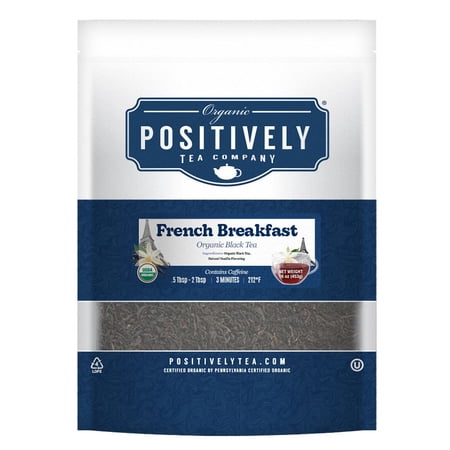 Positively Tea's Organic French Breakfast Tea, Loose Leaf, 1 Pound Bag