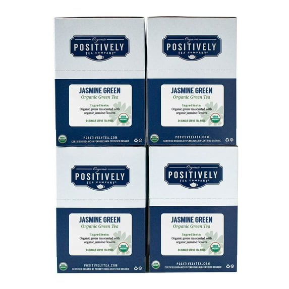 Positively Tea's Organic Green Tangerine Tea, 96 CT K-cup Compatible Tea Pods