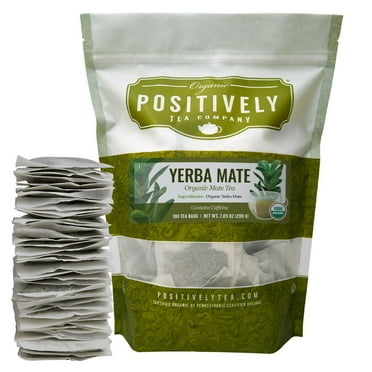 Positively Tea's Organic Yerba Mate, 100 CT tagless tea bags