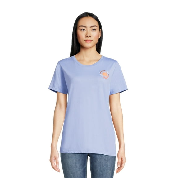 PositiviTees Women's Fall Graphic T-Shirt, Seasonal Short Sleeve Tee Pumpkin Spice, Sizes S-3XL