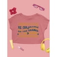 thumbnail image 1 of Positivity Be The Change Crop Tee Women's -SelectDesign Designs, 1 of 4