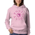 thumbnail image 1 of Positivity With Groovy Flower Hoodie Women -Image by Shutterstock, Female Medium, 1 of 4