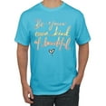 thumbnail image 1 of Positivity saying Pop Culture Men's Graphic T-Shirt, Light Turquoise, Medium, 1 of 3