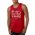 thumbnail image 1 of Positivity saying Pop Culture Mens Graphic Tank Top, Red, 3XL, 1 of 3