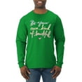 thumbnail image 1 of Positivity saying Pop Culture Mens Long Sleeve Shirt, Kelly, 2XL, 1 of 3