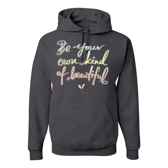 Positivity saying Pop Culture Unisex Graphic Hoodie Sweatshirt, Charcoal, Small