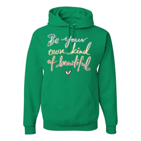 Positivity saying Pop Culture Unisex Graphic Hoodie Sweatshirt, Kelly, 2XL