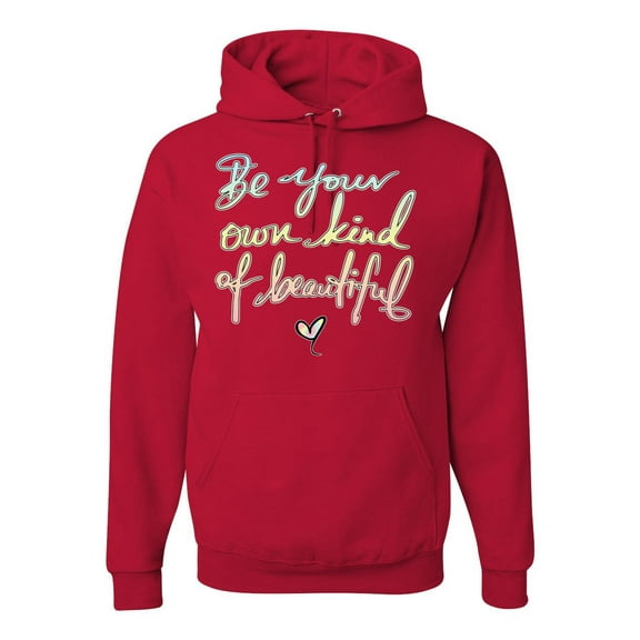Positivity saying Pop Culture Unisex Graphic Hoodie Sweatshirt, Red, X-Large