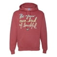 thumbnail image 1 of Positivity saying Pop Culture Unisex Graphic Hoodie Sweatshirt, Vintage Heather Red, X-Large, 1 of 3