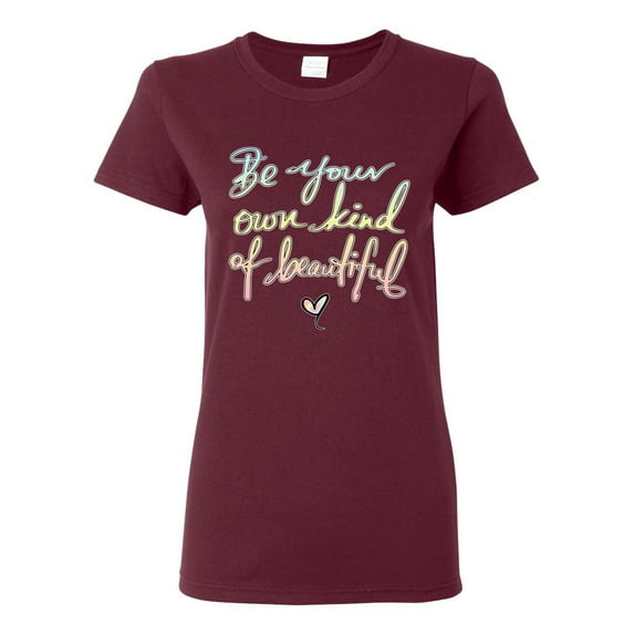 Positivity saying Pop Culture Womens Graphic T-Shirt, Maroon, 2XL