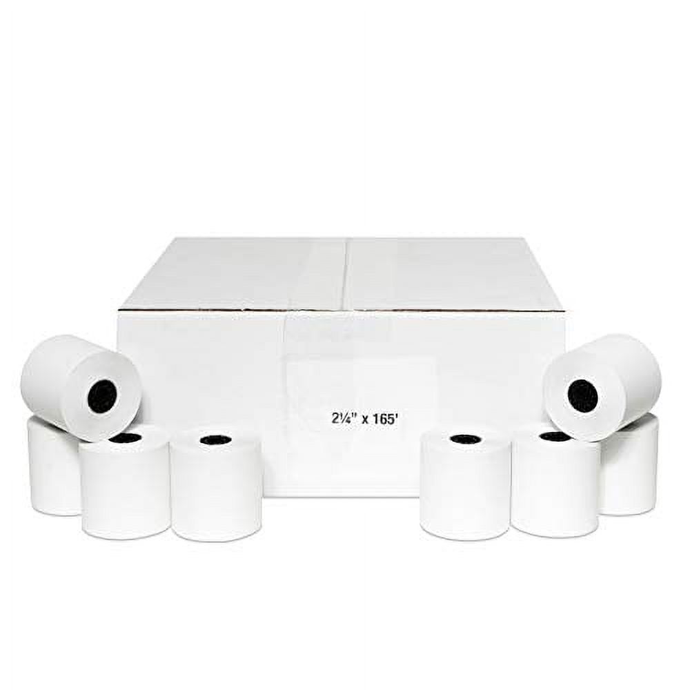 Pospaperroll 2 1 4 X 165 Thermal Paper Cash Register Receipt Rolls 