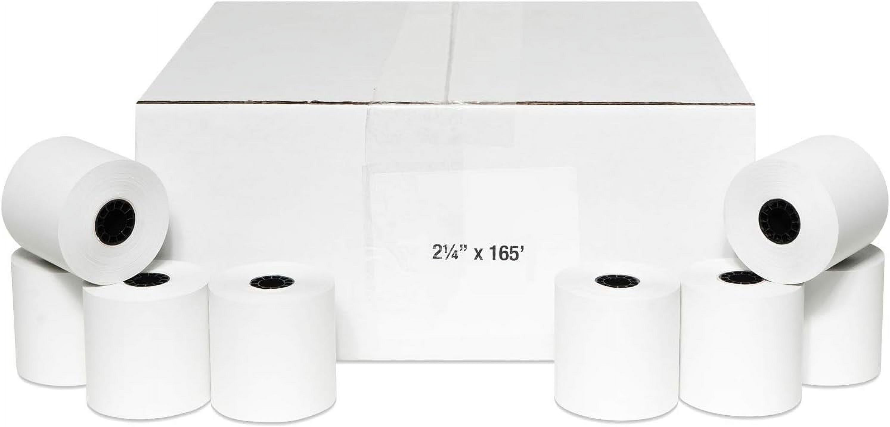 Pospaperroll 2 1 4 X 165 Thermal Paper Cash Register Receipt Rolls 