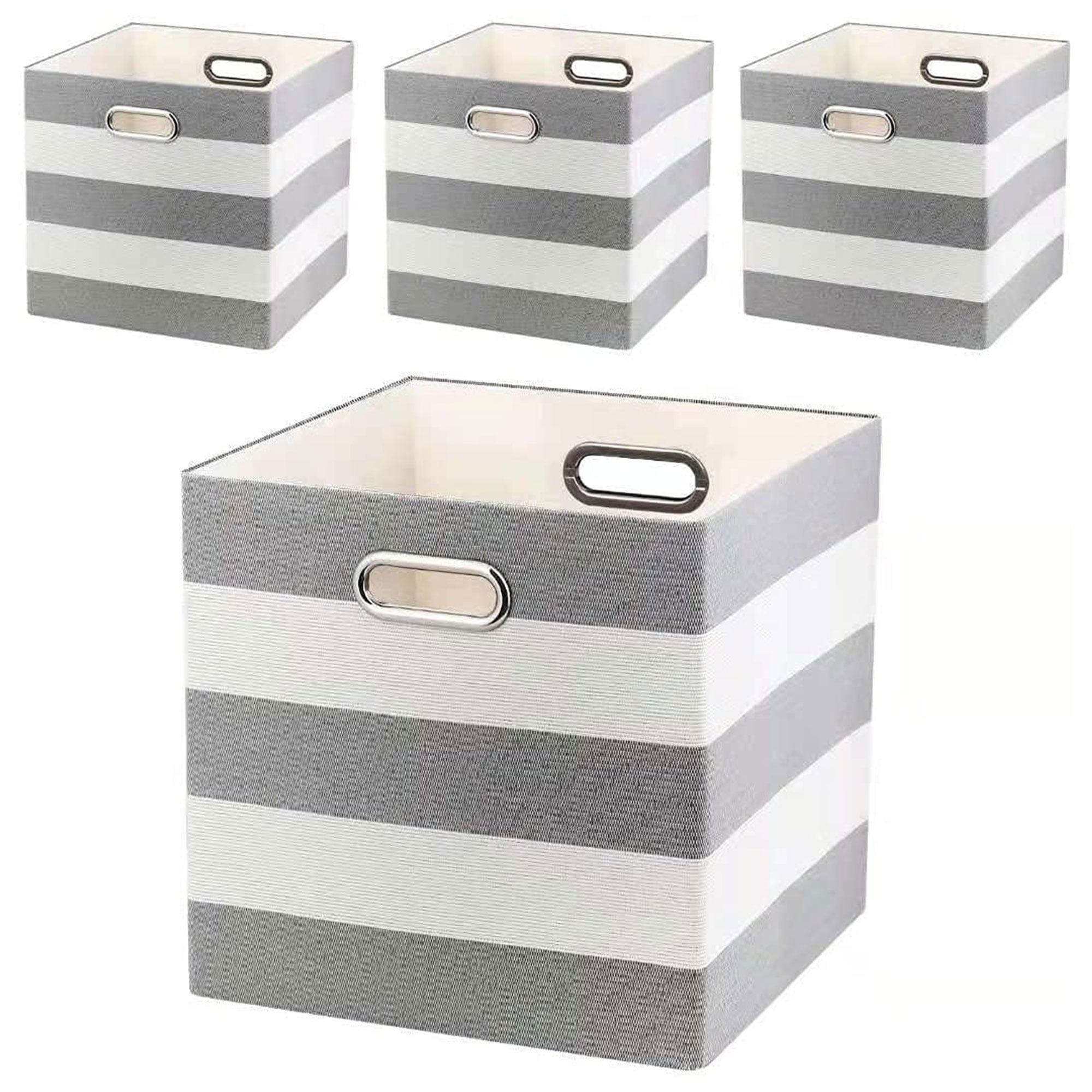 Posprica Woven Storage Box Cube Basket Bin Container Tote