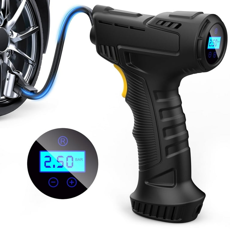 Portable Auto Air Compressor Pump, 12V 150PSI Tire Inflator with Gauge LED Light for Car Tires, Car, Truck, Bicycle, RV and Other Inflatables Portable Auto Air Compressor Pump, 12V 150PSI Tire Inflator with Gauge LED Light for Car Tires, Car, Truck, Bicycle, RV and Other Inflatables
