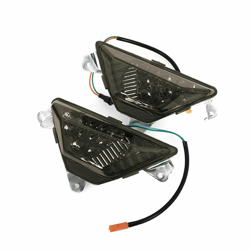 Possbay 2Pcs Motorcycle LED Front Turn Signal Light Fit KAWASAKI Ninja ZX-25R ZX250 Ninja 250 300 400 650 1000