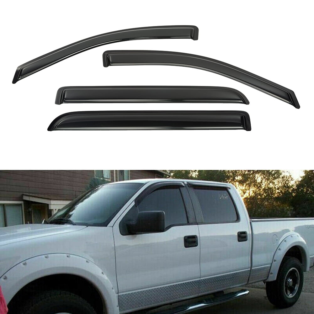 Possbay For Ford F-150 Crew Cab Pickup 2004-2008 Window Visor Sun Rain ...