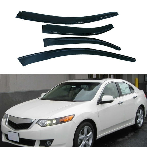 Possbay Type on Window Visor For ACURA TSX 2008-2014 Vent Sun Rain Guard Shade Deflector