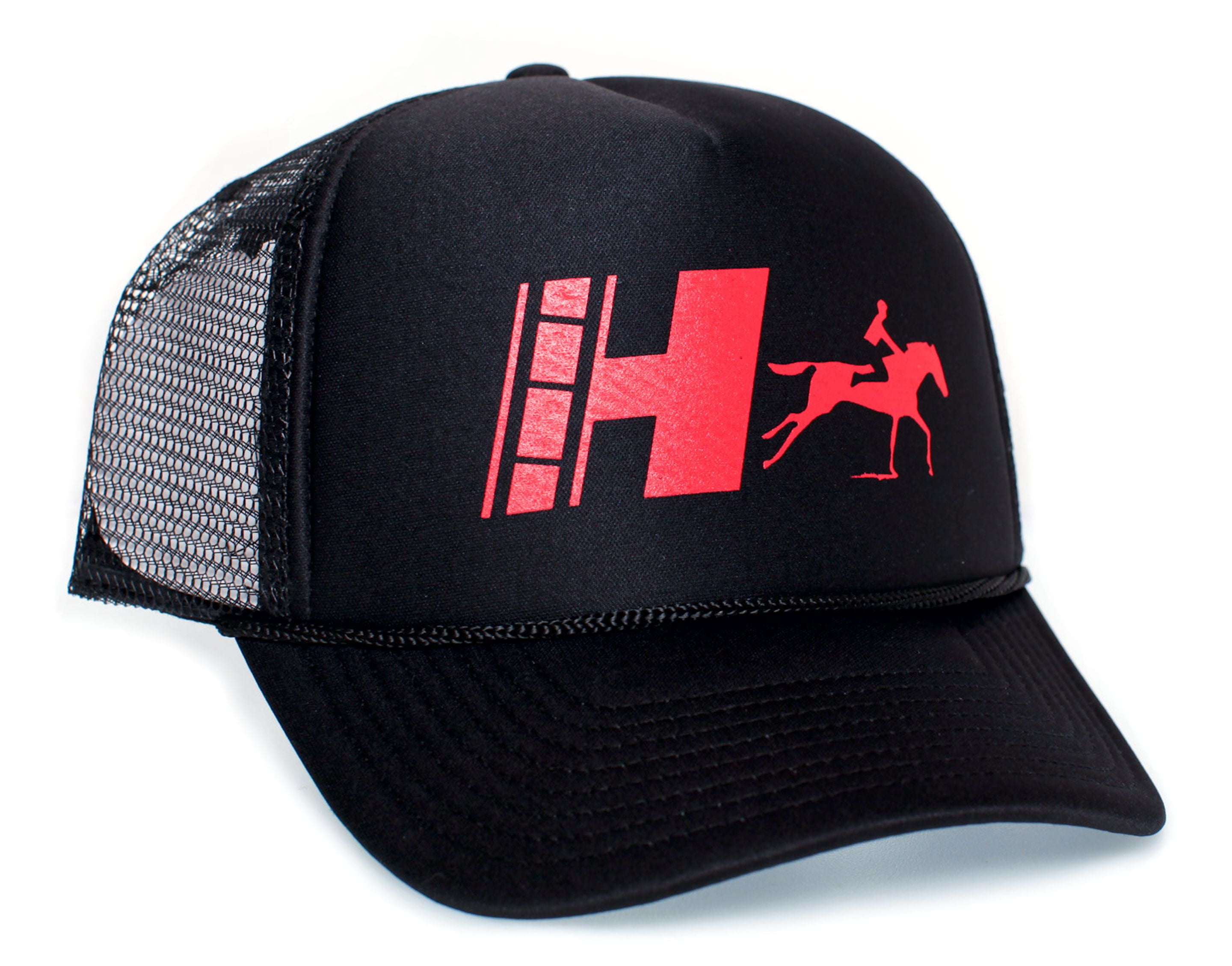 Posse Comitatus Haywood’s Rancher Hat Country Trucker Horses Cap Black Solid