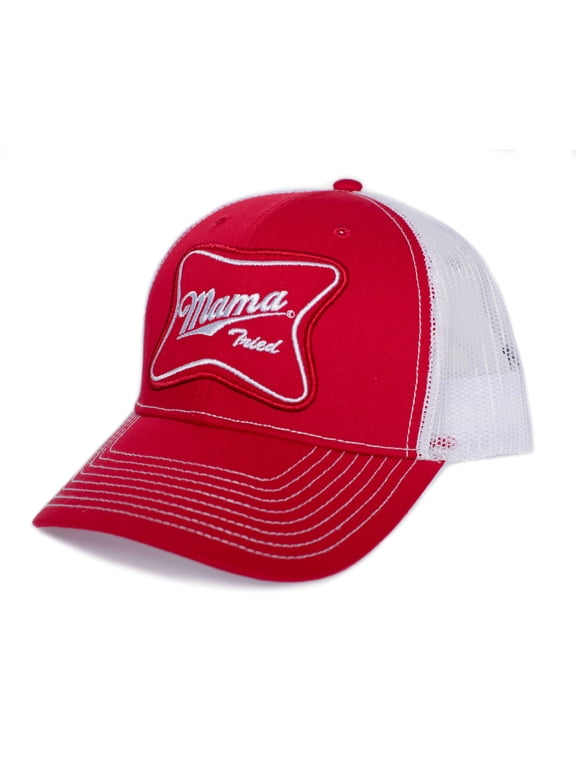 Mama Tried Hat Embroidered Patch Country Trucker Cap Adult One Size Multi (Red/White)