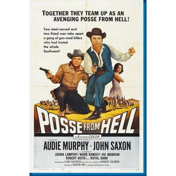 Posse From Hell Movie Poster 16in x 24in 16x24 Multi-Color Square Adults Western Graphic
