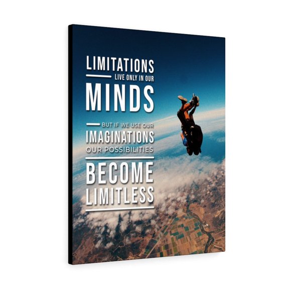 Possibilities Become Limitless Motivational Wall Art Print Ready to Hang Unframed