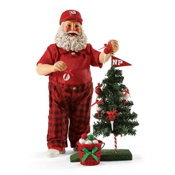 Possible Dreams And a Par Tree Golfing Santa Golf Ball Christmas Tree Figurine