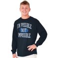 thumbnail image 1 of Possible Not Impossible Autism Aware Long Sleeve TShirt Men Women Brisco Brands S, 1 of 6