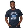 thumbnail image 1 of Possible Not Impossible Autism Aware Men's Graphic T Shirt Tees Brisco Brands S, 1 of 4