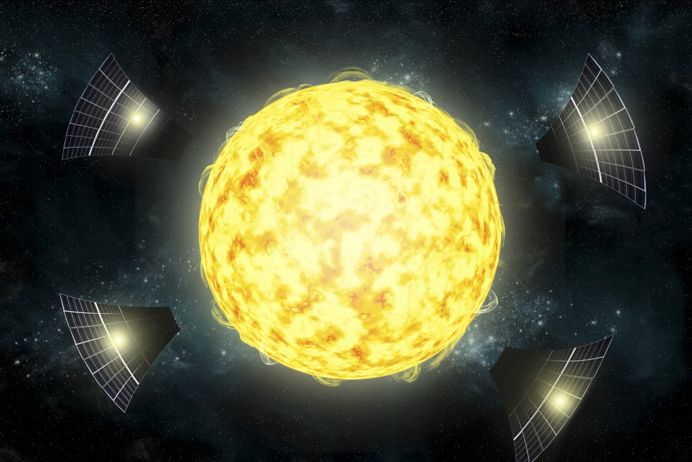 Possible structures surrounding the star KIC 8462852 Canvas Art - Marc WardStocktrek Images (17 x 12)