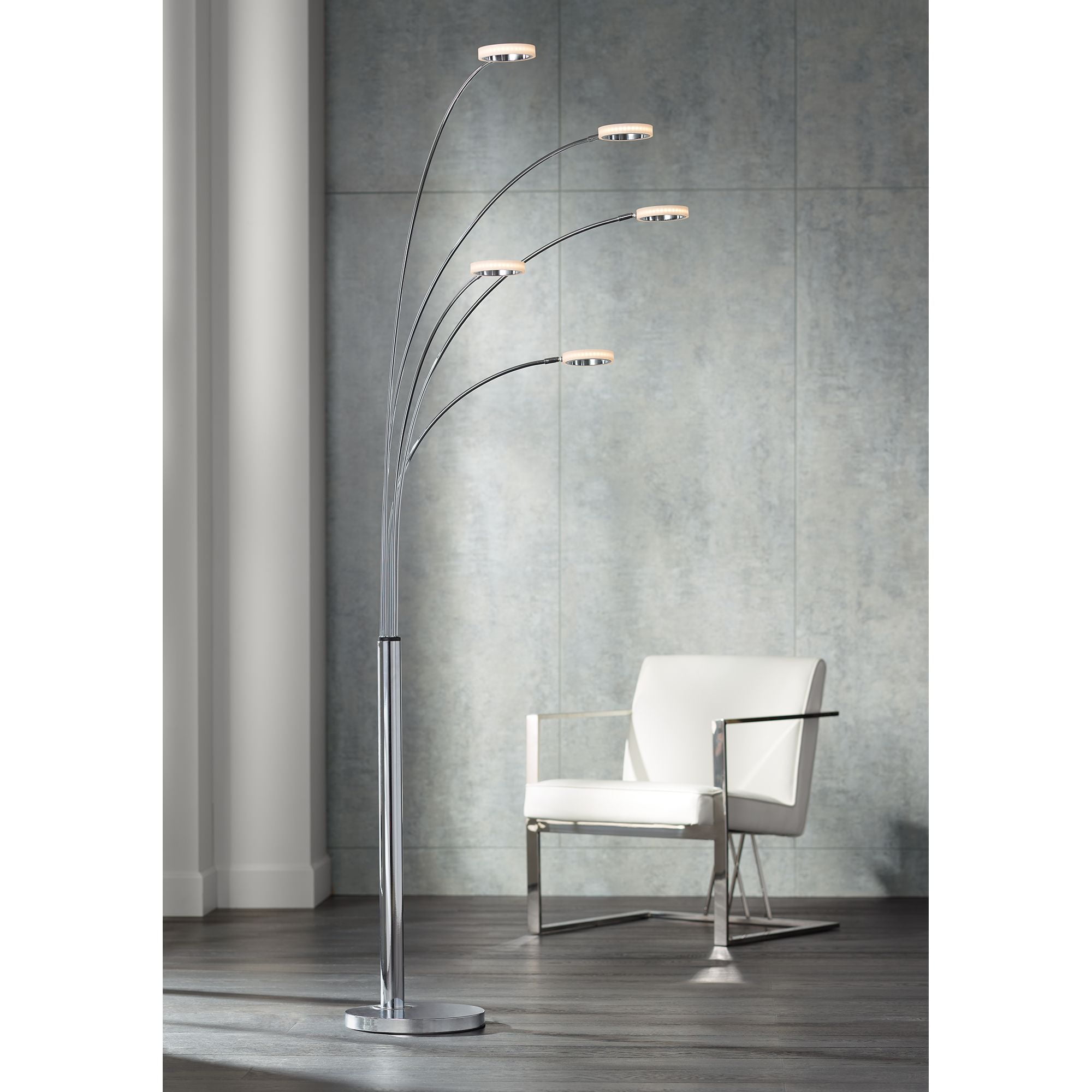 Possini Euro Design Aldo Modern Arc Floor Lamp 88\