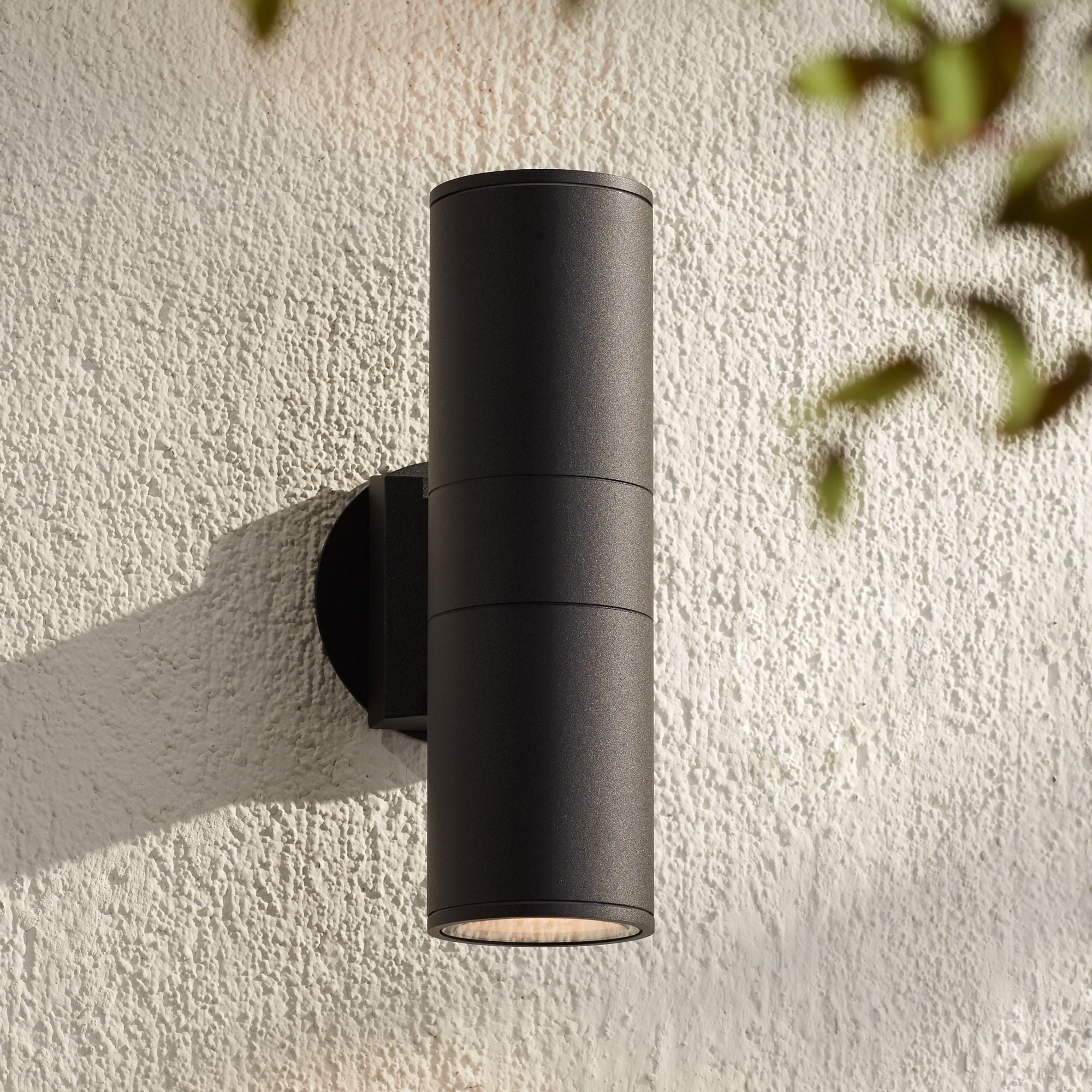 Modern Black Outdoor Wall Light Up/Down Cylinder UK Ubuy