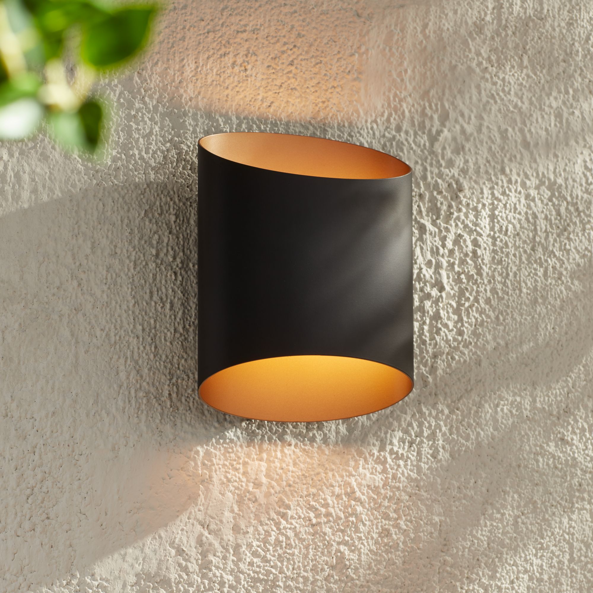 Possini Euro Design Everard 10" High Modern Outdoor Wall Light Fixture