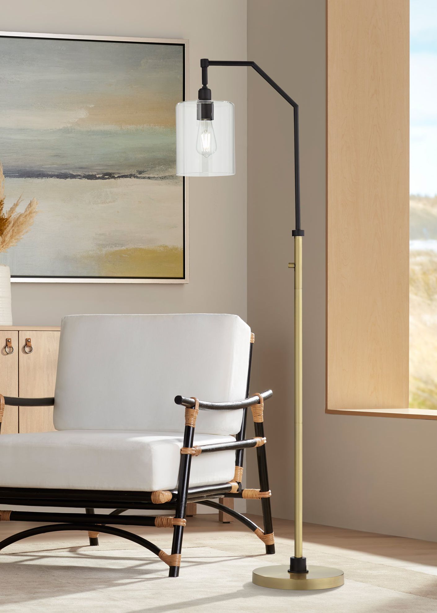 Possini Euro Design Modern Industrial 62 1/2" Tall Standing Floor Lamp ...