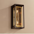 Possini Euro Design Modern Mid Century Outdoor Wall Light Fixture Oil ...