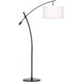 thumbnail image 1 of Possini Euro Design Modern Standing Arc Floor Lamp Adjustable Boom Arm 69" Tall Brushed Nickel Off White Linen Fabric Drum Shade Decor for Living Room Reading House Bedroom Home, 1 of 17