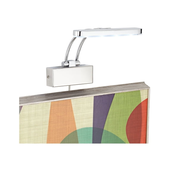 Possini Euro Design Possini Euro 7 1/2" Wide Chrome Direct Wire LED Picture Light